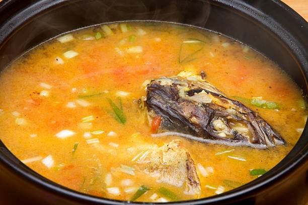 A fish soup made from fresh fish, tomato,scallions,ginger,rice vermicelli